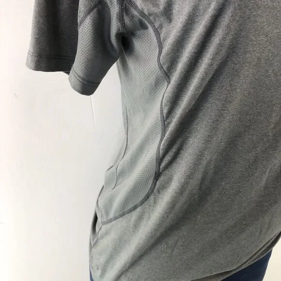 Nike Pro Combat Mens T-Shirt Medium Gray Dri Fit Short Sleeves Athletic … - Picture 4 of 9